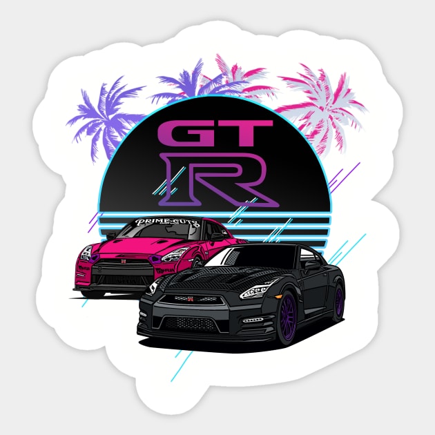 R35 Retro Vibe Sticker by StatusFaction